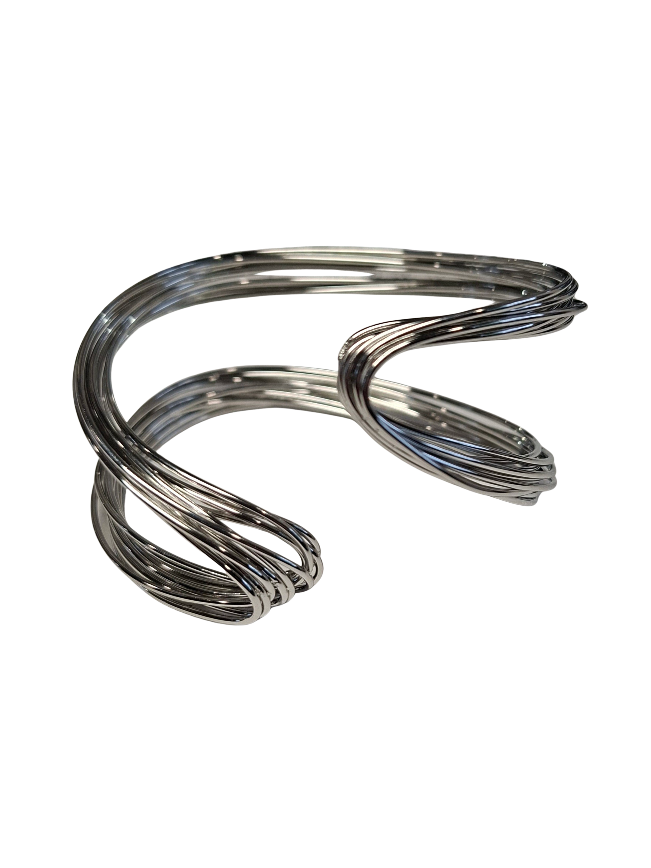 Edelstahl Armspange SchlaufeSilber