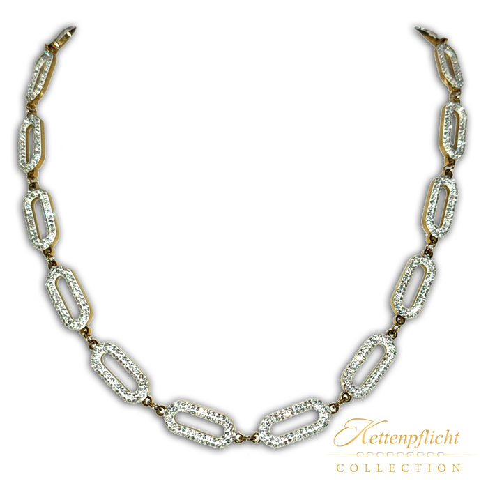 Collier Gold Zirkonia